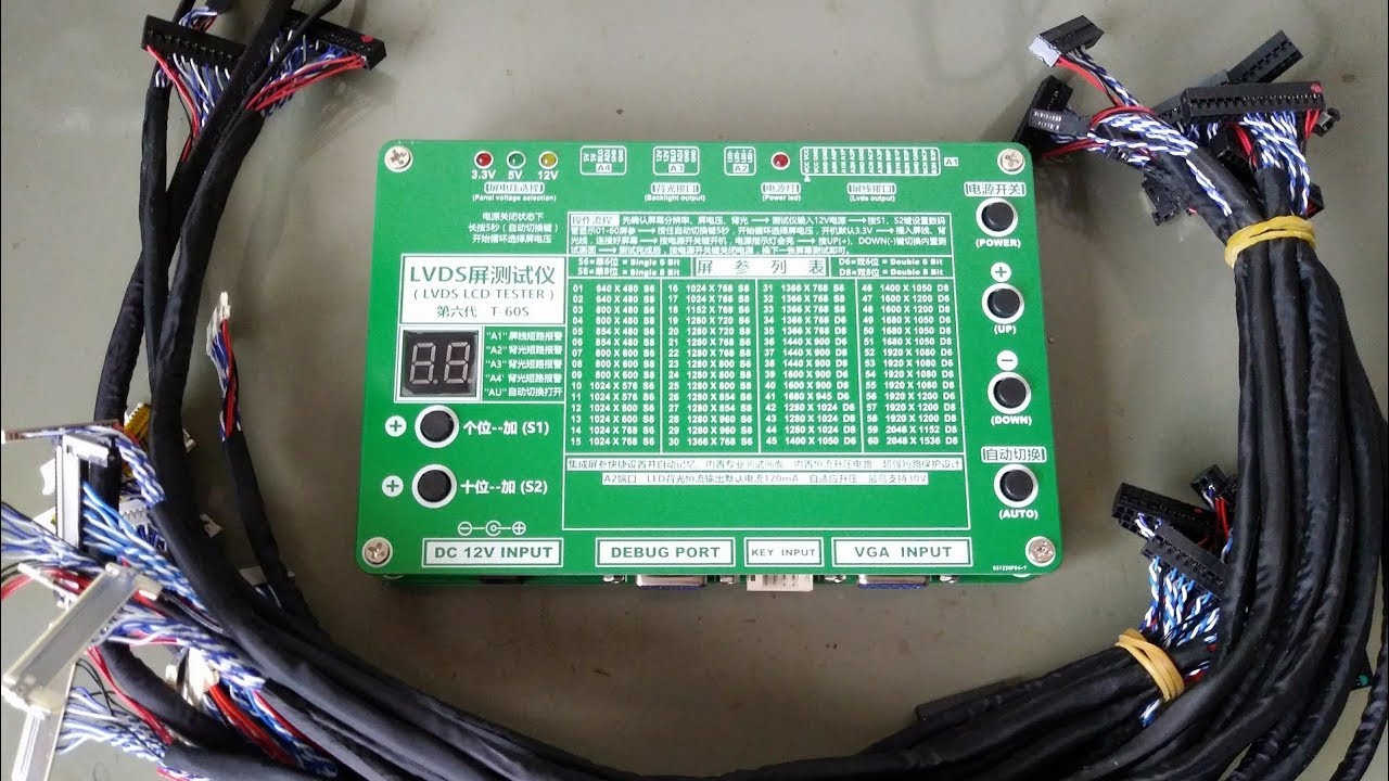 Testador de Telas e displays de TV LCD ou LED T-60S - Review, testes e desmontado