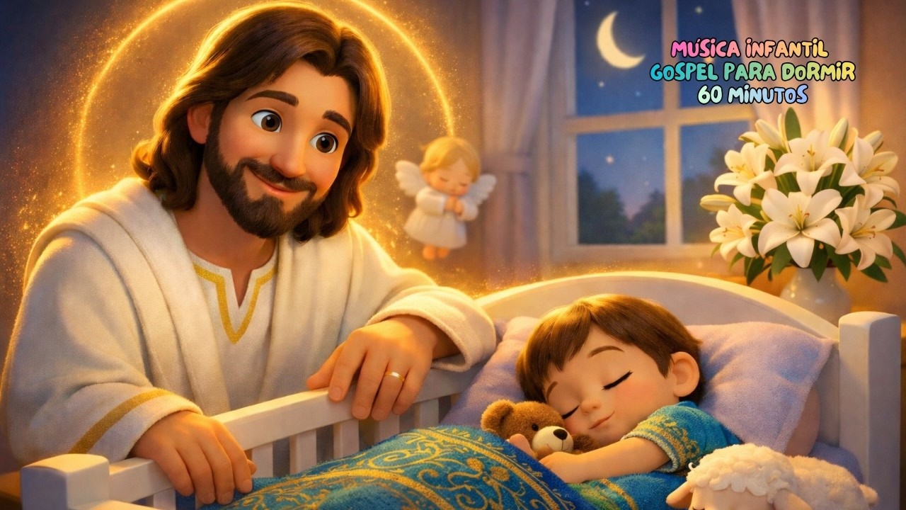 60 Minutos com Jesus | Sono Seguro e Tranquilo para Crianças | Gabi Gospel Soninho em Português