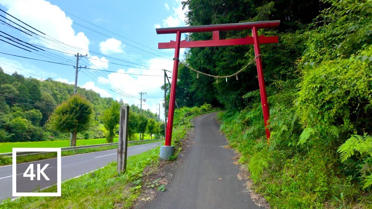 Unveiling a Mysterious Gate in the Mountains of Gifu: A Relaxing Walking Tour [4K/60fps]