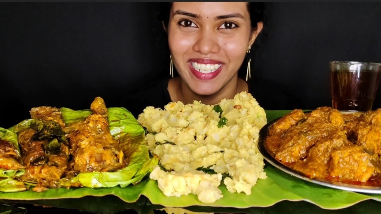 💢കാച്ചിലും നാടൻ ചിക്കൻ കറിയും 🤤 MALAYALAM ASMR 💢#shreyaeats #asmreating