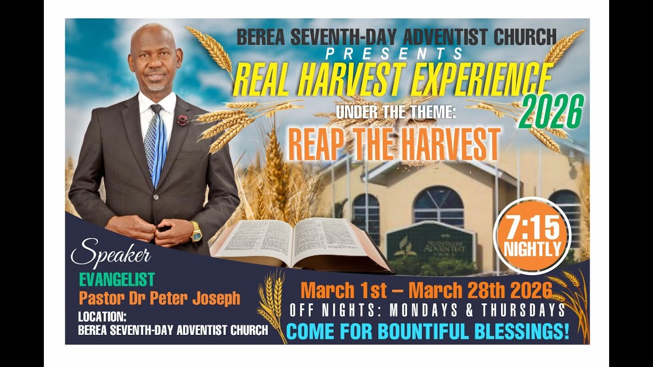 Reap The Harvest Crusade with Pastor Peter Joseph | Berea SDA Church Virtual Service - Night 2
