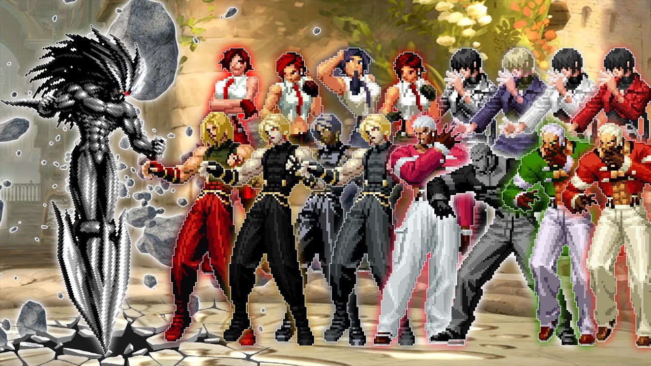 [KOF Mugen] Cadio Vs Yashiro Nanakase, Adel, Shermie, Vanessa Team