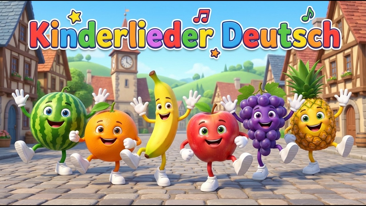 Der große Früchte-Tanz 🍐 Kinderlieder zum mitsingen Mix ⭐🌛
