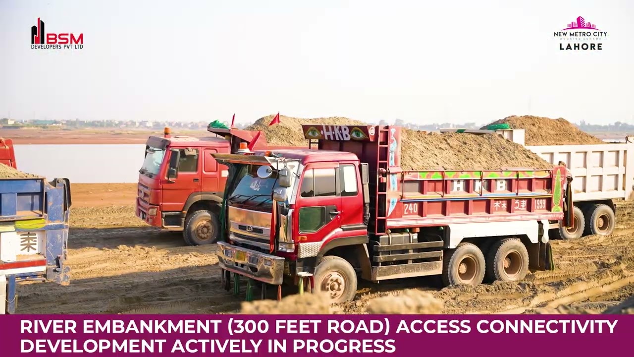 River Embankment Construction in Full Swing! 300ft Road Progress Update