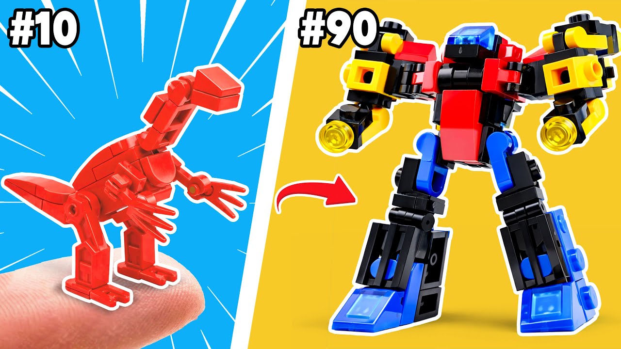 A Tiny Dinosaur Transforms into LEGO Optimus? Why Not!... | BEAR Bricks