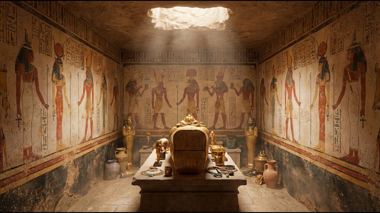 What the Inside of Pharaohs’ Tombs Looked Like (AI Reconstruction)