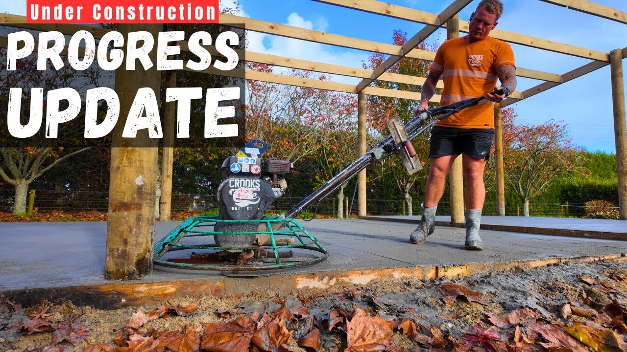 How To Build a Timber Pole Shed in NZ Posts - Concrete - Framing Ep.2
