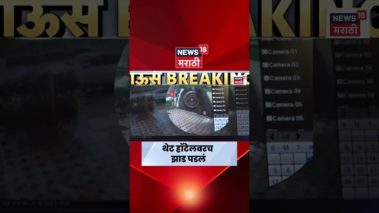Nashik Rain News | नाशिकच्या कॉलेज रोड परिसरात झाड कोसळलं | Marathi News | Mumbai Rain 2026