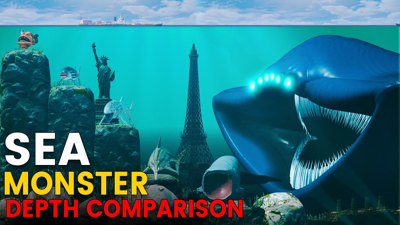 Sea Monster Depth Comparison 3D | BLOOP VS EL GRAN MAJA VS JULIA