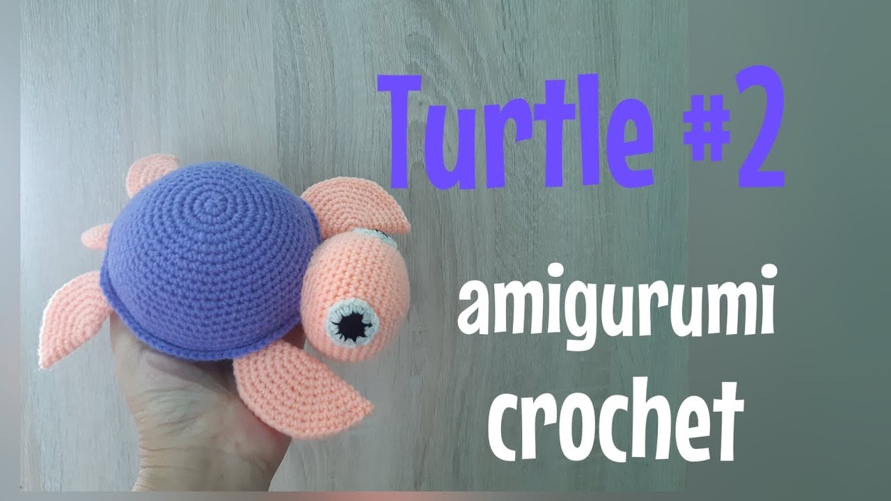 EP.171สอนถักตุ๊กตาเต่าโครเชต์ #2 /How to crochet turtle amigurumi # 2./Free pattern./Turtle crochet.