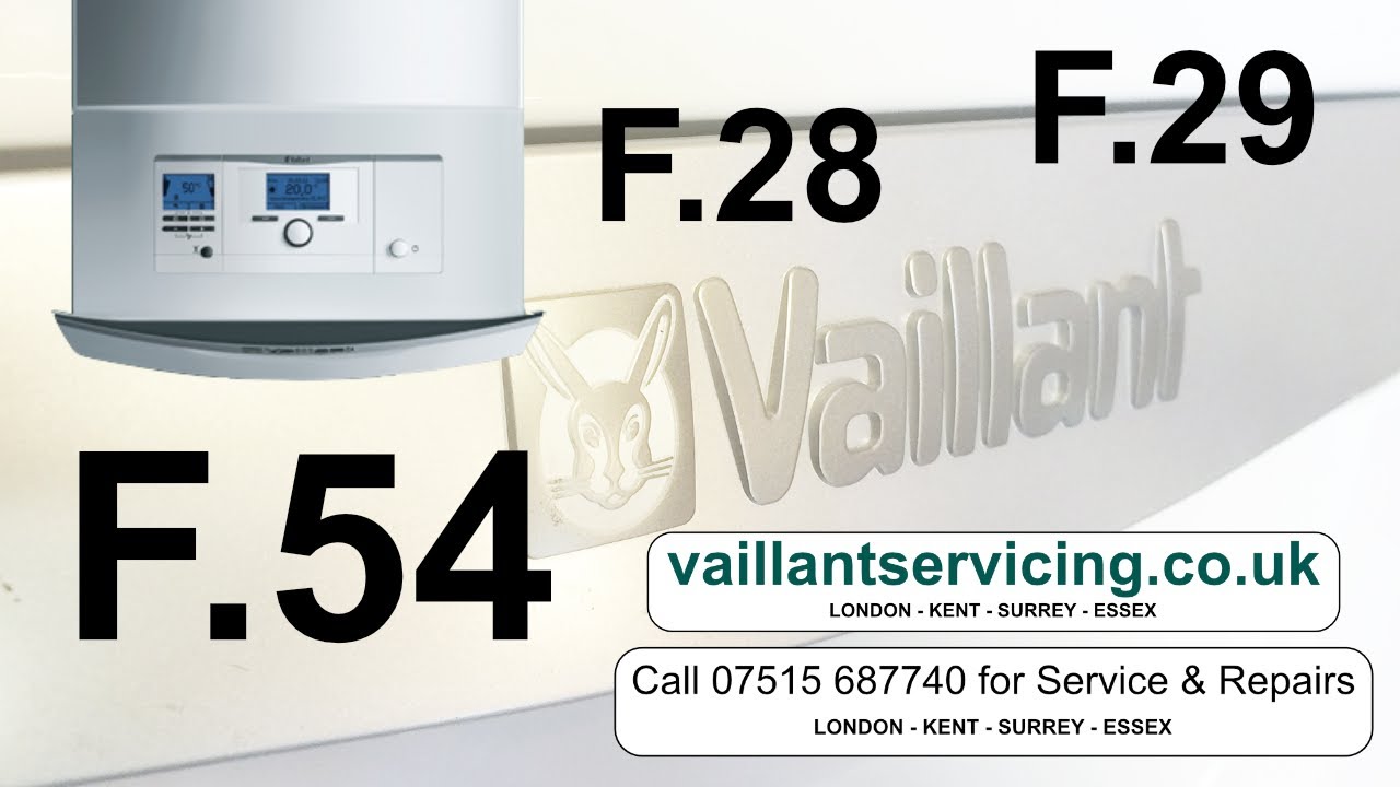 VAILLANT ECOTEC BOILER F54, F28, F29 fault codes, what does this mean? And how to fix? Gas Valve?