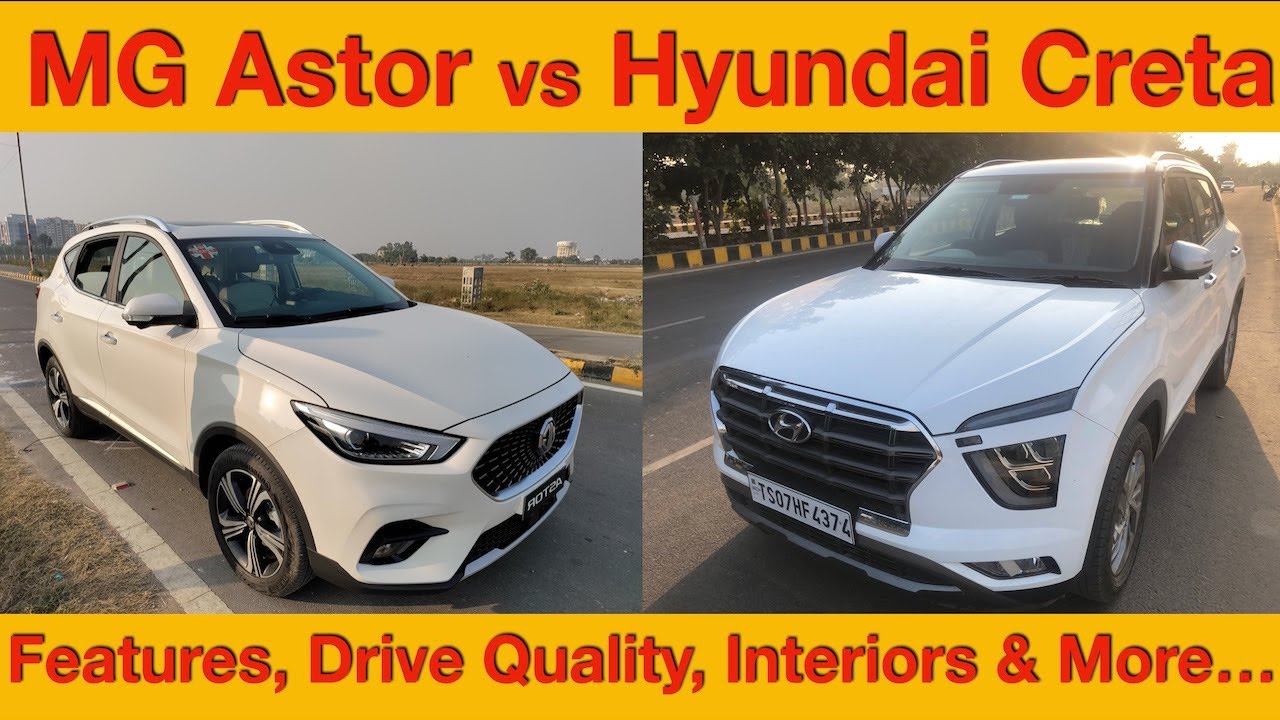 Hyundai Creta SX vs MG Astor Sharp | Full Comparison Review | Creta IVT vs MG Astor CVT