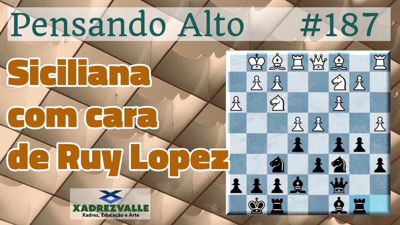Siciliana com cara de Ruy Lopez | [Xadrez] Pensando Alto #187