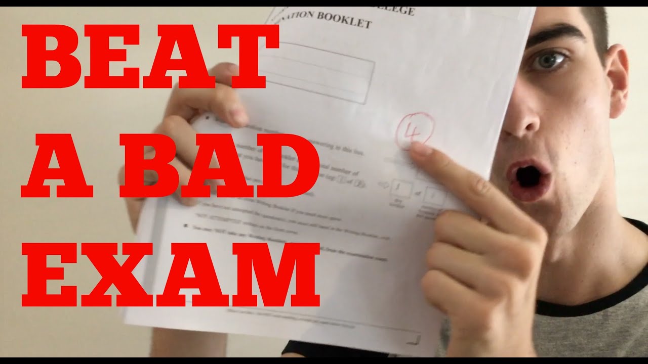 HOW TO RECOVER FROM A BAD EXAM
