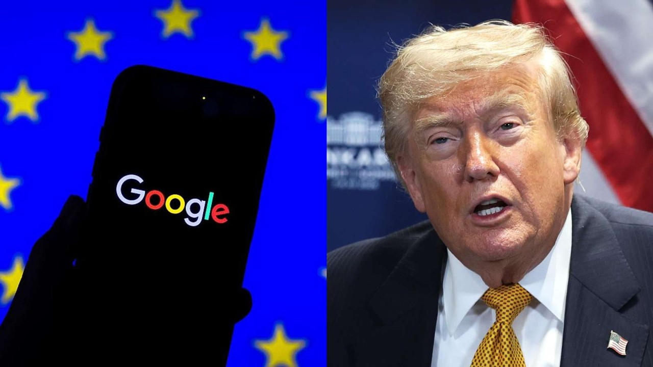 Trump threatens new EU tariffs over $1 billion Google fine