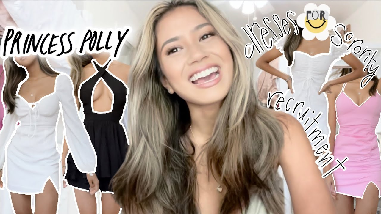 $500 TRY-ON SORORITY RECRUITMENT DRESS HAUL W/ Princess Polly Boutique | Lily Adlin