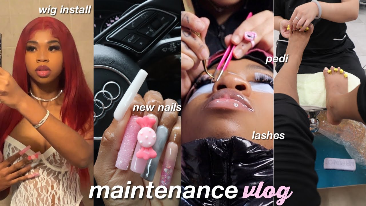 $500 MAINTENANCE VLOG | Hair, Nails, Lashes + Eyebrow Lamination & more