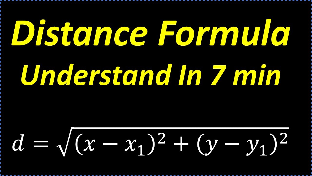 Learn The Distance Formula In 7 Minutes  (FAST REVIEW)