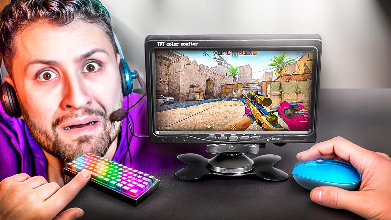 Joguei CS 2 no MENOR SETUP do MUNDO... e FUNCIONOU (?)