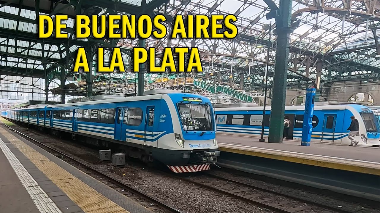 Así es el VIAJE EN TREN desde Buenos Aires a La Plata. 🇦🇷
