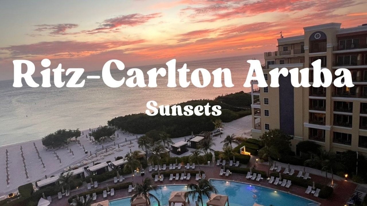 Ritz Aruba Sunsets Over the Ocean