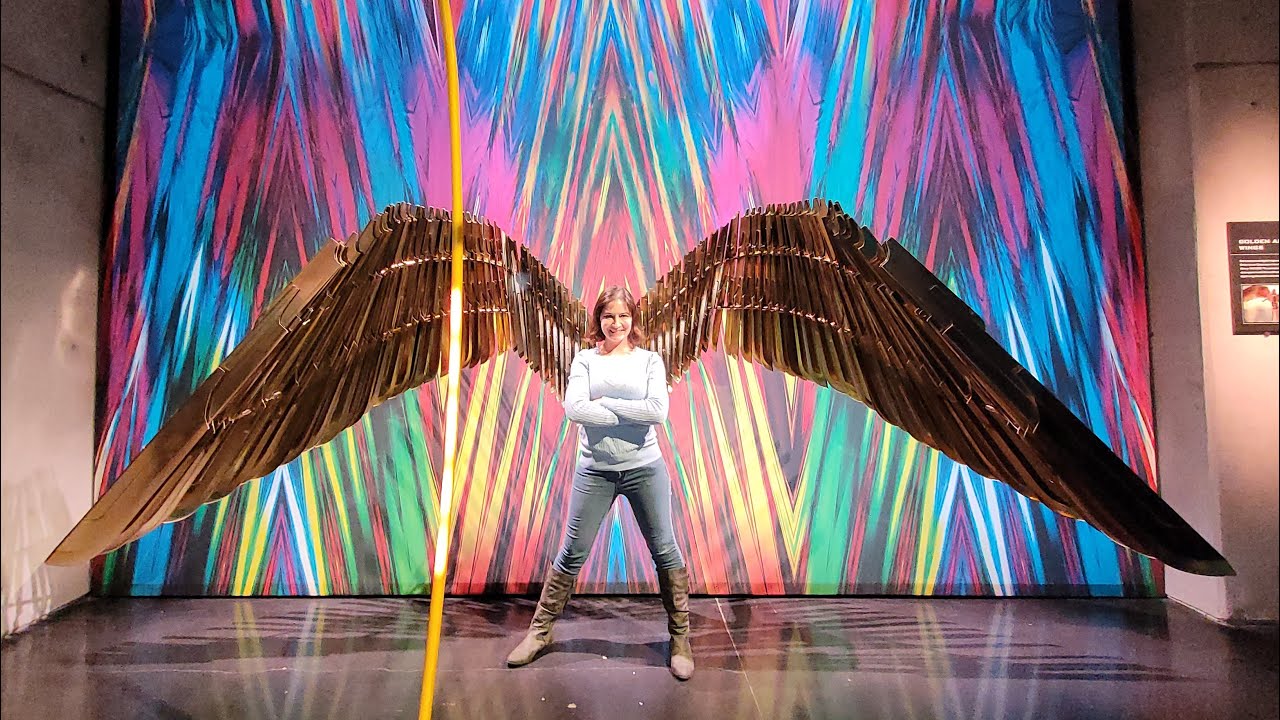 Wonder Woman Lasso of Truth and Golden Wings at Warner Bros Studio Tour Hollywood