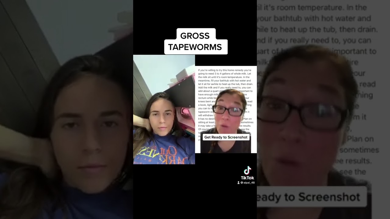 Tapeworms milk baths