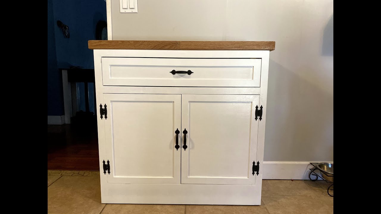 Make a Rolling Butcher Block Island - woodworking