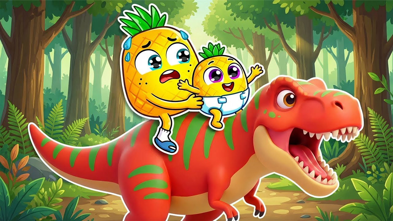 Dinosaurs Stories for Kids | Dinosaurs Become Alive | T-rex Roar Song | Funny Kids Songs by YUM YUM