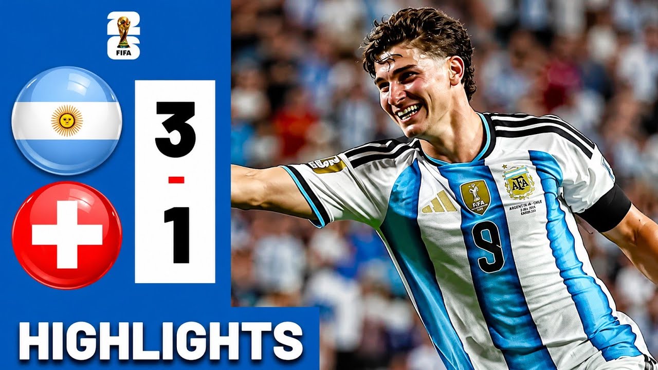 🇦🇷 ARGENTINA DOMINATES! 3-1 🇨🇭 SWITZERLAND | All Goals & Highlights | World Cup 2026 🏆#sports #
