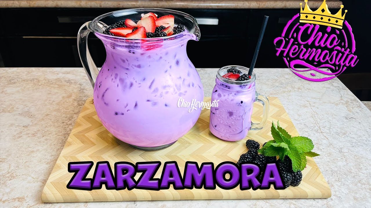AGUA FRESCA 🥤DE ZARZAMORAS💜/SÚPER CREMOSITA 🧊😋 Blackberry milk