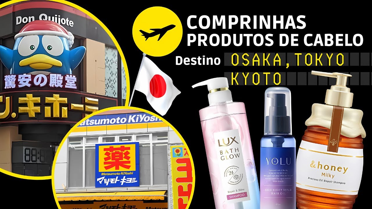 🇯🇵 COMPRINHAS PRODUTOS DE CABELO NO JAPÃO 2024: Farmácia e Perfumaria