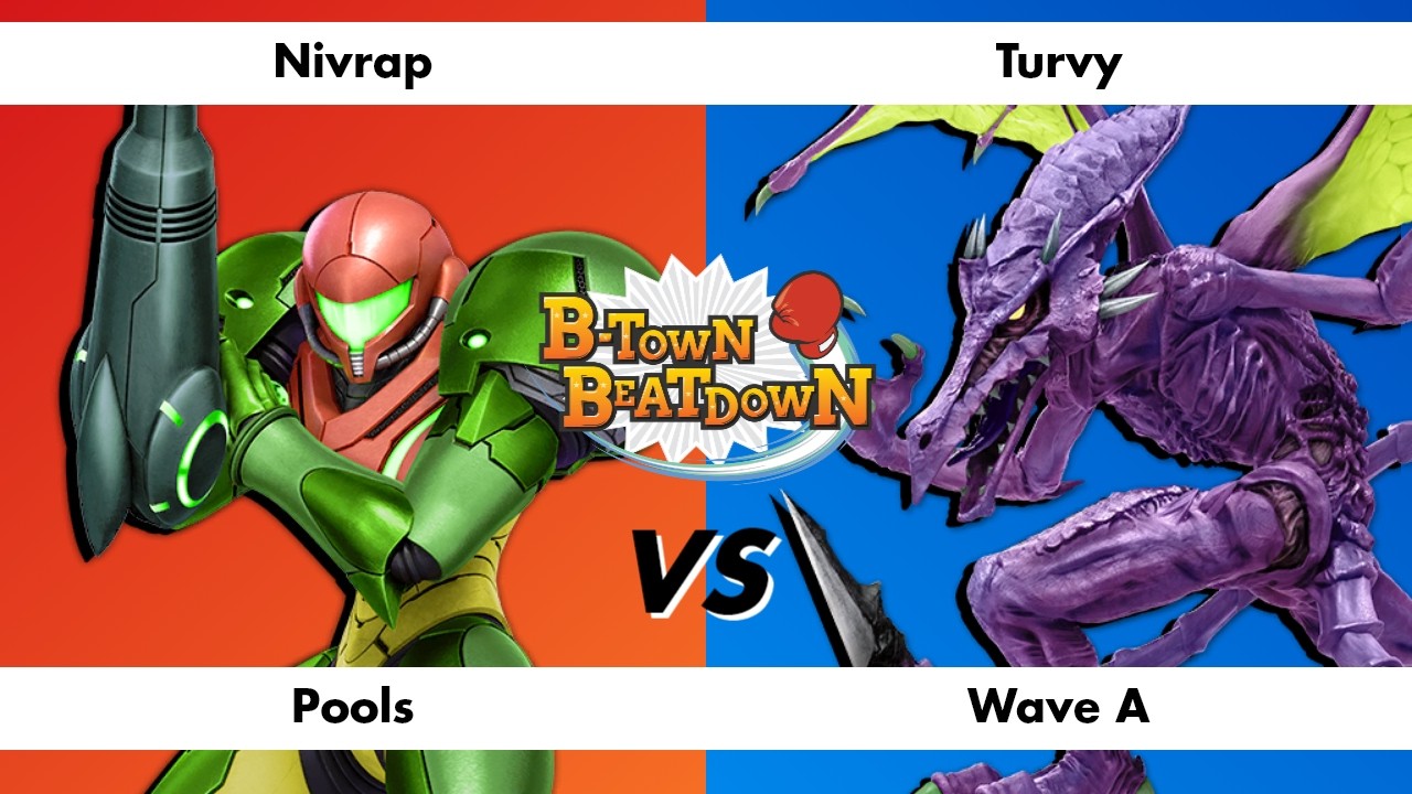 B-Town Beatdown 98 Pools: Nivrap (Samus) vs Turvy (Ridley)