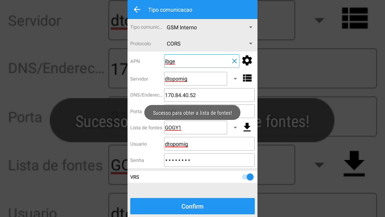 Survey Master 7 - Criando Perfil Ntrip