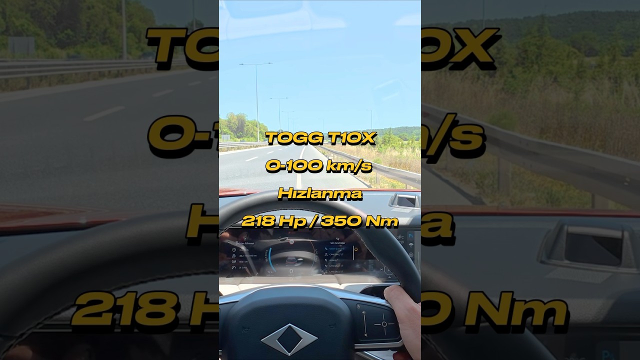 TOGG T10X 0-100 Hızlanma Profesyonel GPS &ouml;l&ccedil;&uuml;m cihazım @gpace.tech #reklam