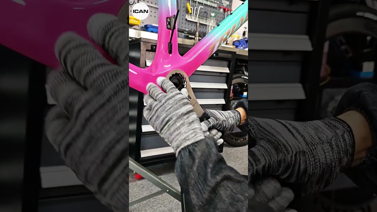 ICAN Frame Graro BB and crankset installation guide! #icancycling #graro
