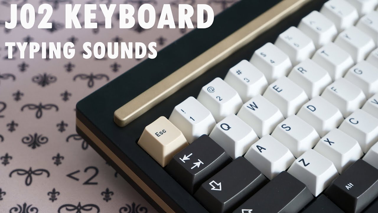 J-02 With Gateron Black Inks Typing Sounds