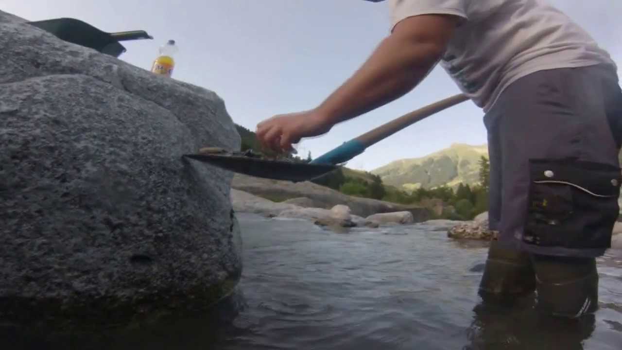 Goldwaschen in der Schweiz mit Hilfe von Unterdruck/Gravitation !