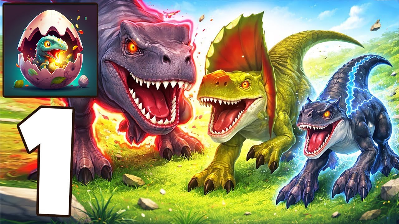 🦕Dino Domination Gameplay Walkthrough Part 2 – First Battles & Dinosaur Power (Android,iOS)