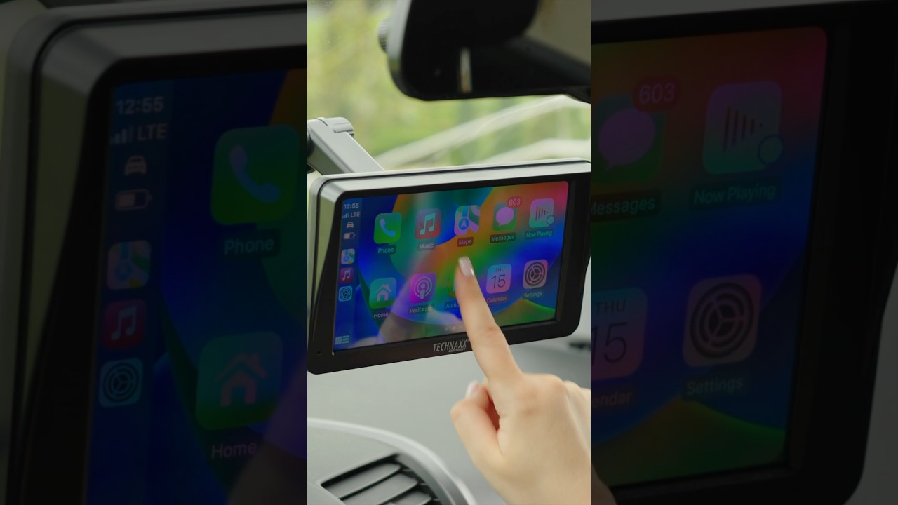 Wireless Car Play&Android Auto Display Technaxx TX-320  #carplayscreen #carplay #technaxx