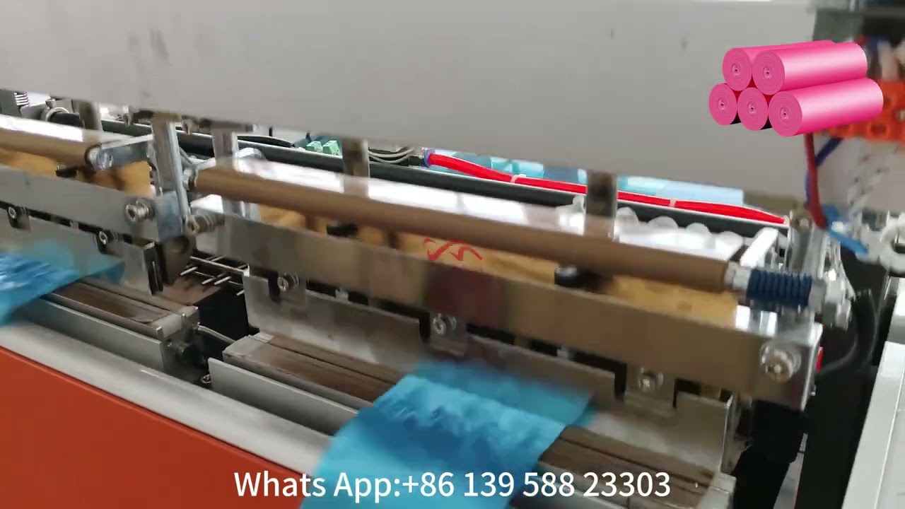Automatic Roll Garbage Trash Bag On Roll Making Machine