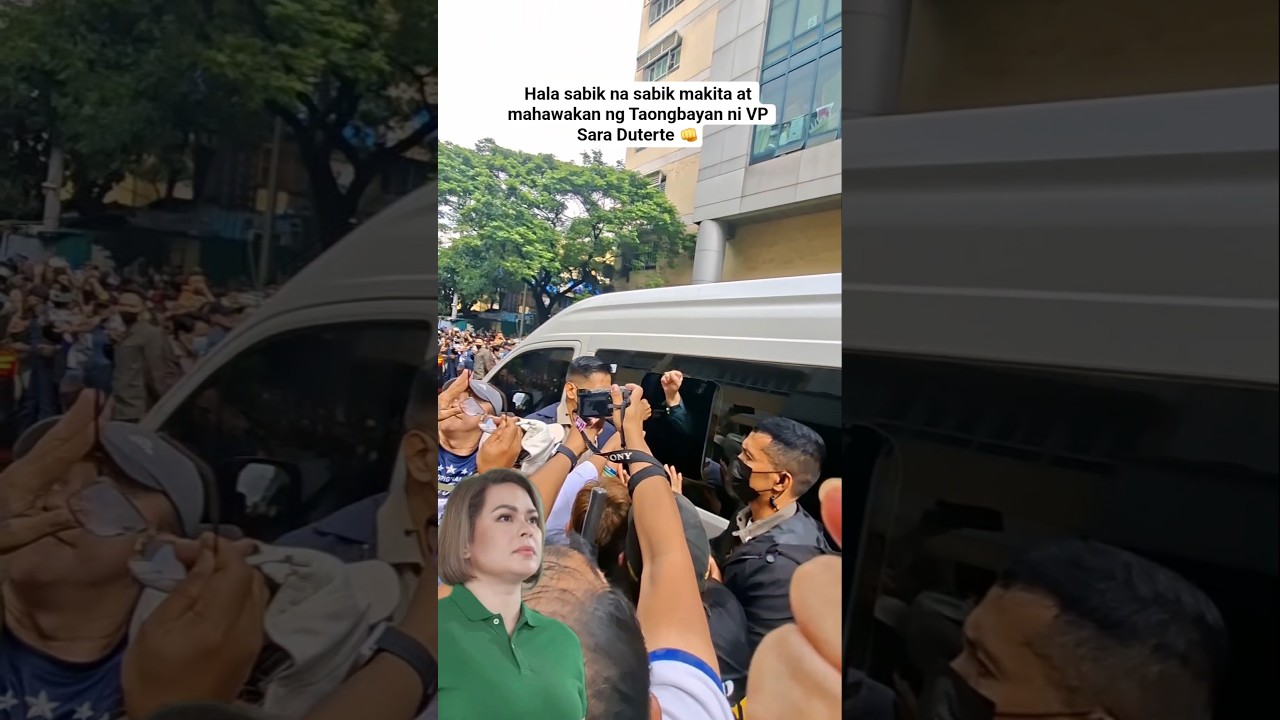 hala sabik na sabik makita at mahawakan ng taongbayan si vp sara duterte