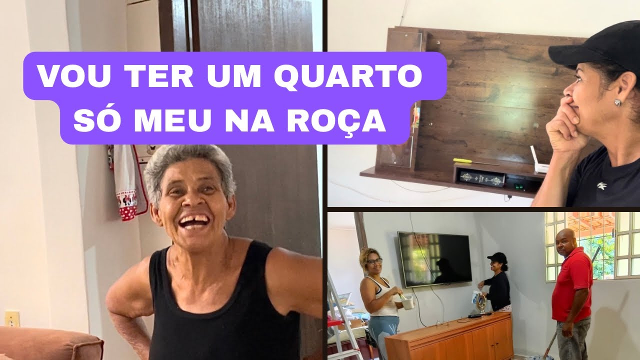 VOU TER UM QUARTO SÓ MEU NA ROÇA/ COMEÇAMOS A PINTURA NA CASA DE MAMÃE/ NUBIA VIANA NA REFORMA 