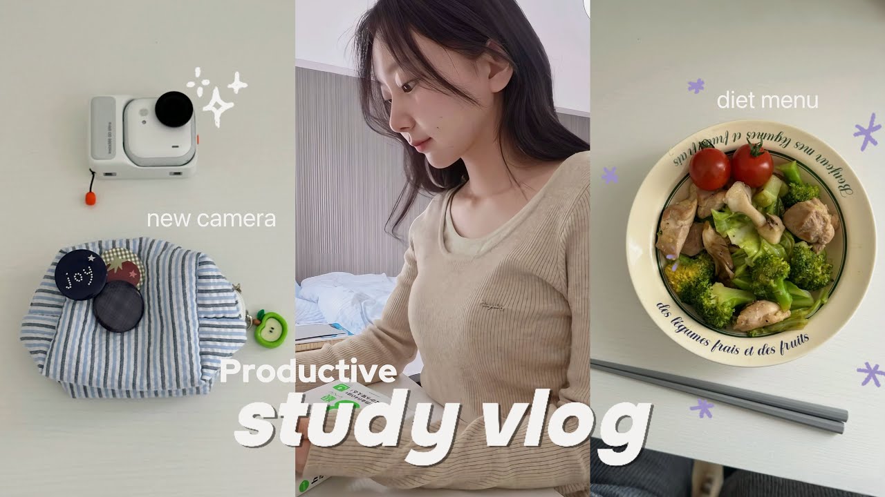 study vlog. 私のワーホリ計画について✈️ | newカメラで勉強ブイログ | 最近の超激ヤバジムの話🏋️
