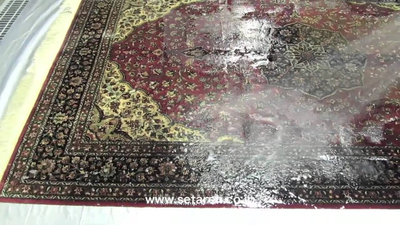 شستن فرش ابریشم قم