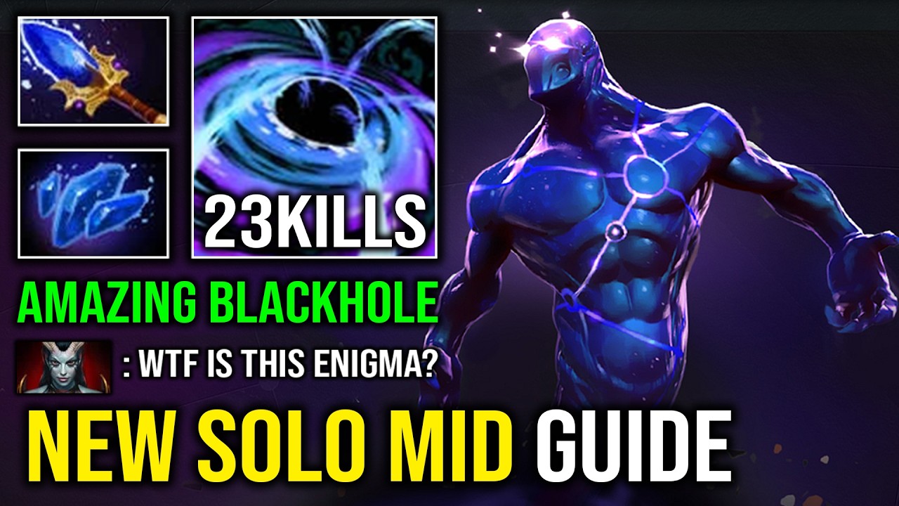 How to Solo Mid Enigma with Amazing Blackhole Create Unlimited Eidolons Skill Spam Dota 2