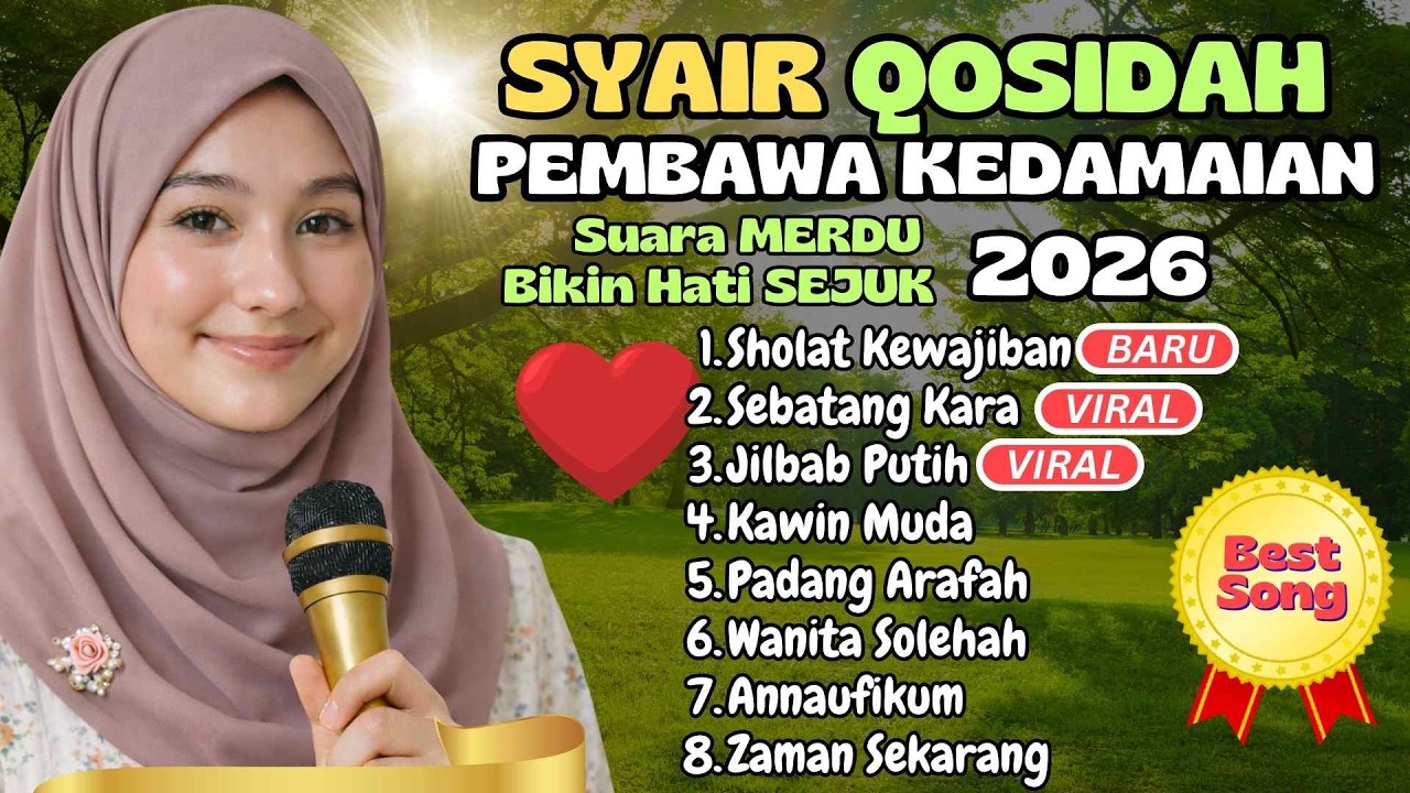 MENYAMBUT RAMADAN ❤️ ALBUM QASIDAH SYAHDU TERBAIK 2026 – Lantunan Musik Gambus Bikin Hati Adem