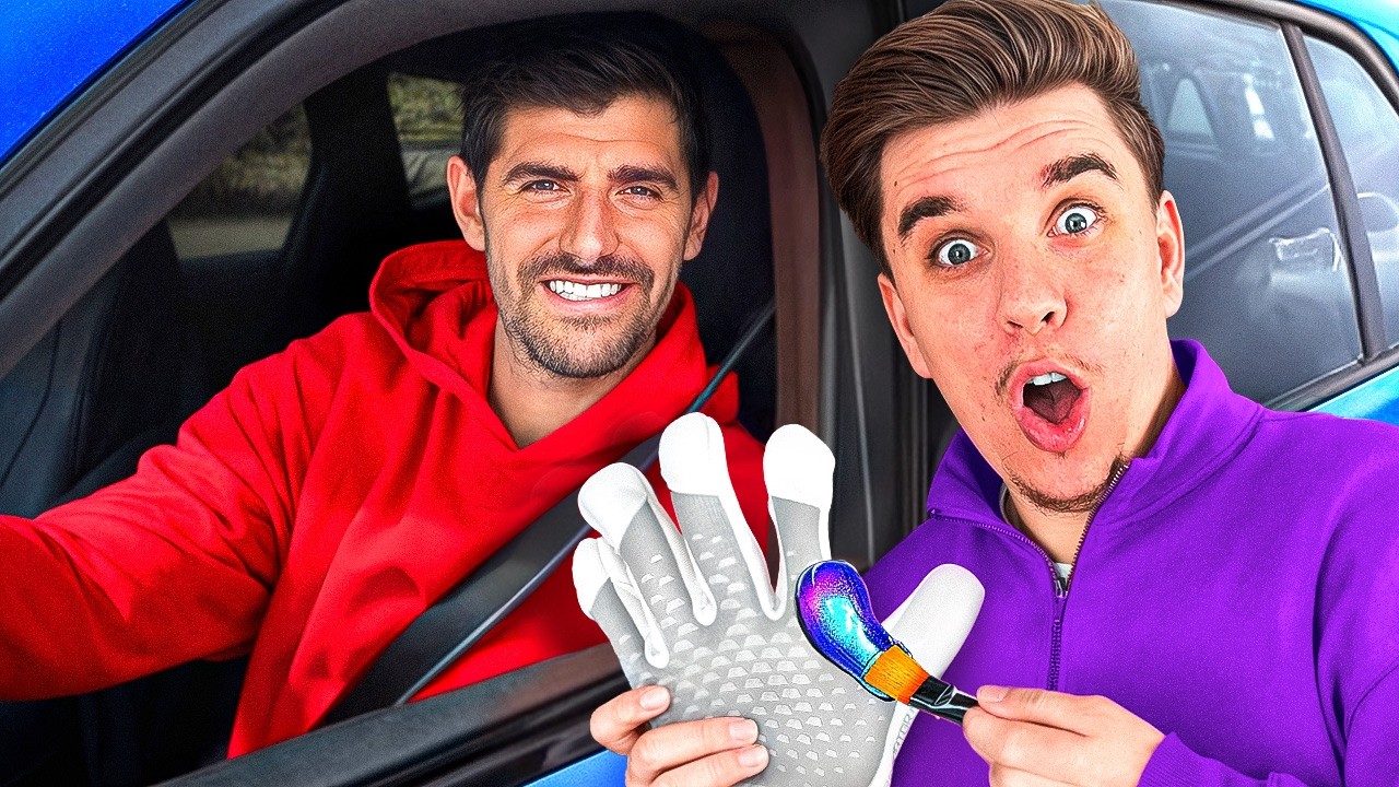 Sorprendí a Courtois con Guantes de Portero Personalizados!
