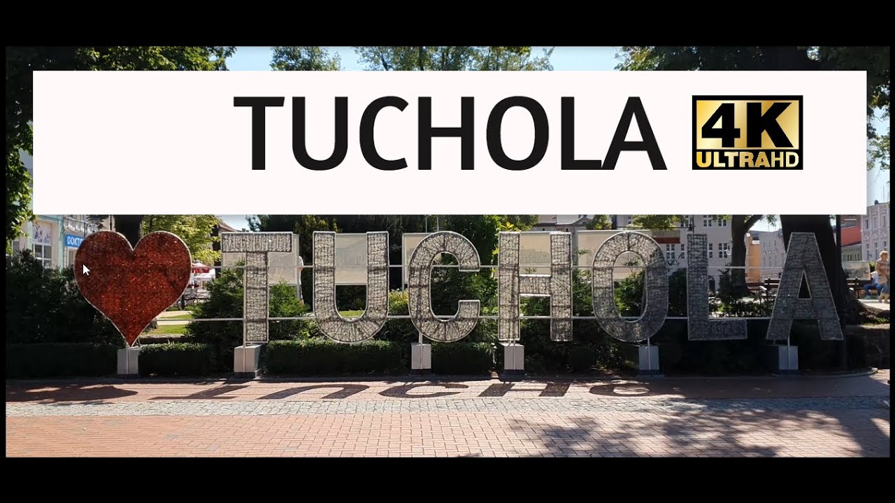 Tuchola - Poland in 4K walking tour