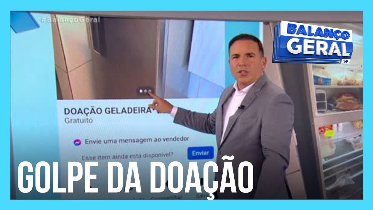 Golpista finge doar geladeira, pede dinheiro e depois desaparece
